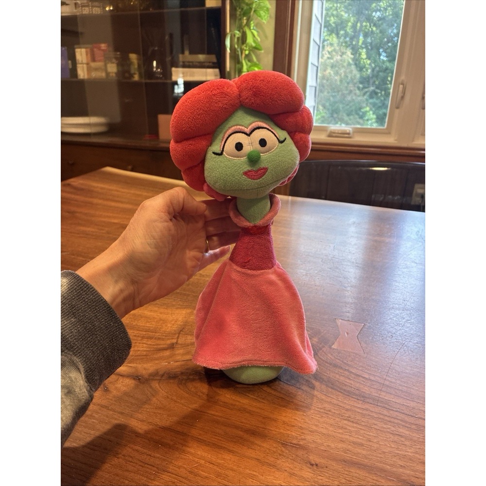 VeggieTales Sweet Pea Beauty Petunia Rhubarb Plush 10.5" Gund 2010 Rare